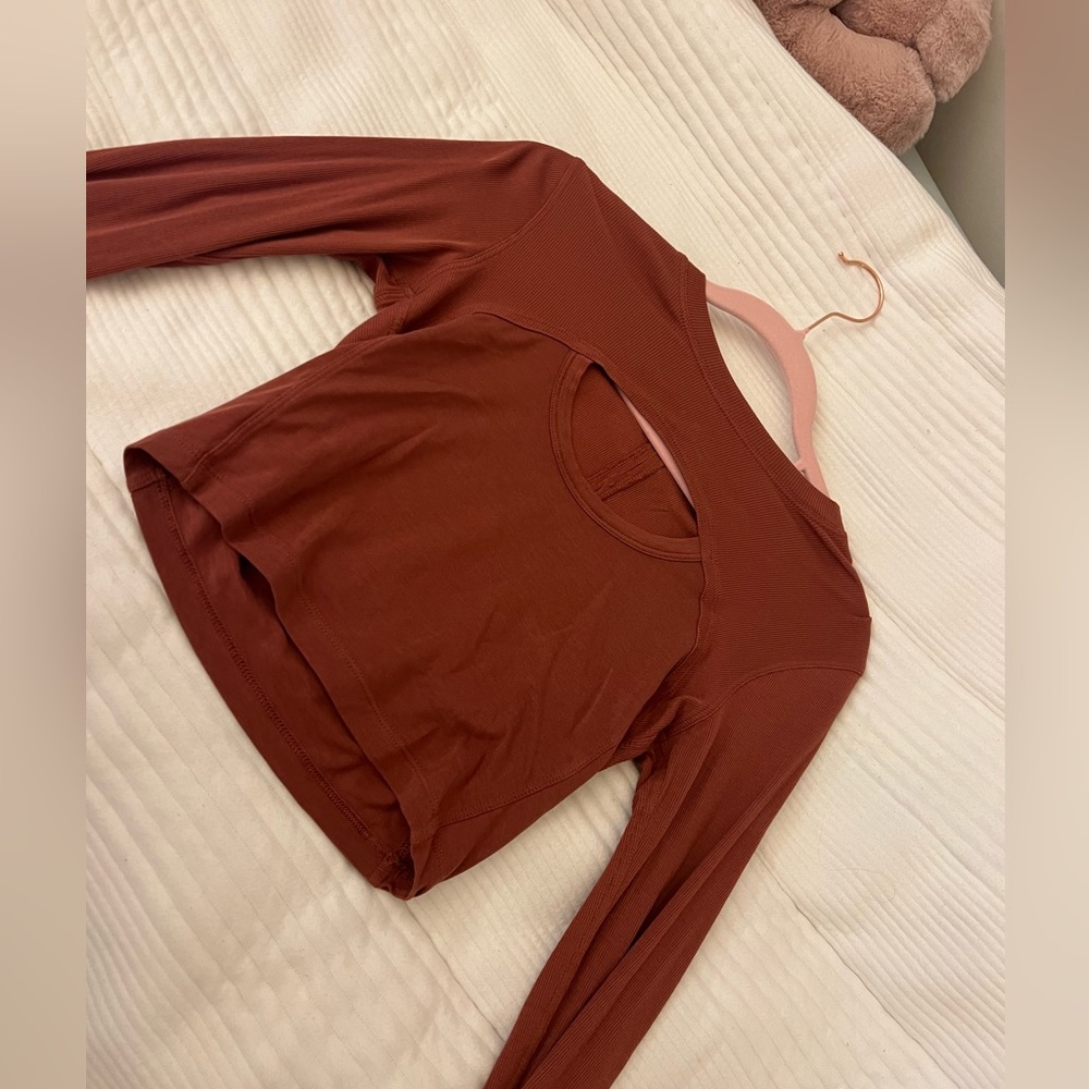 Lululemon better best long sleeve ~ burnt orange